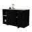 Spacious Kitchen Island In Black And , Improve Efficiency Storage Options Rectangular Grey, Offer Ample