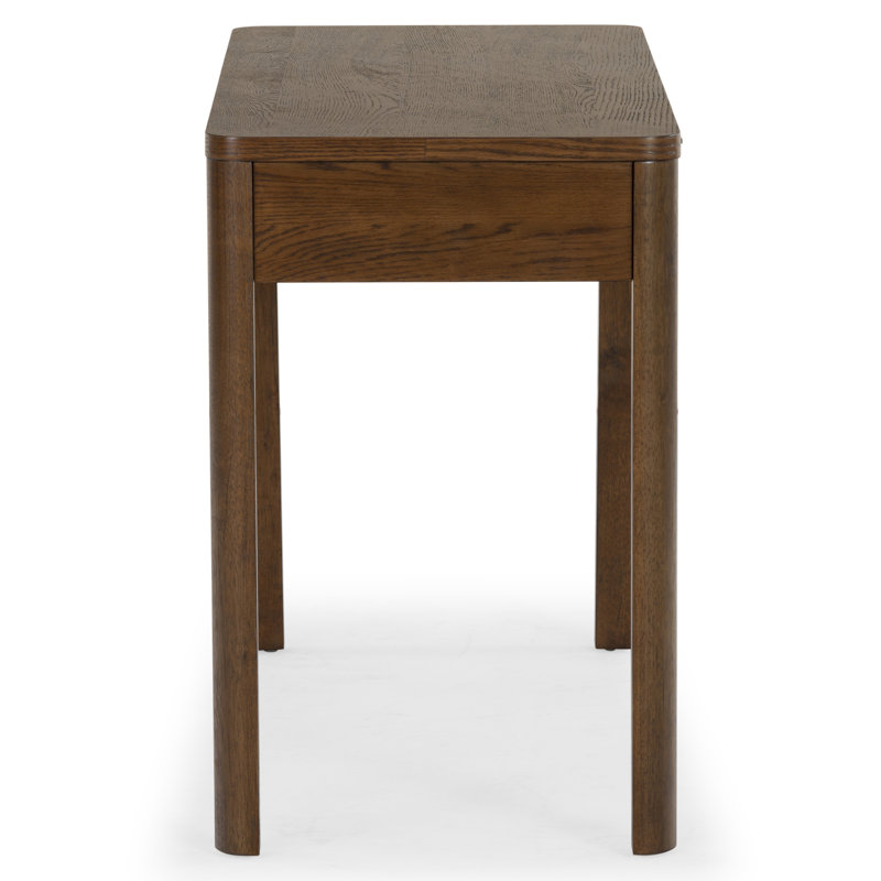 Gabrietta Solid + Manufactured Wood Writing Desk, Medium Oak