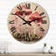 Très grande horloge murale en bois-90141154
