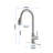 Single Handle High Arc Brushed Nickel Pull Out Kitchen Faucet,Single Level Stainless Steel Kitchen Sink Faucets With Pull Down Sprayer