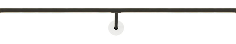 Plural Faceted Picture Light, 0.7" H x 24" W x 8.9" D, Bronze, 17.4