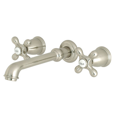 Robinet de salle de bain mural 3 trous Kingston Brass English Country