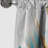Blue Gold Surreal Melodies II - Abstract Curtain - Blackout Abstract Curtain - 1 Panels-1427172859
