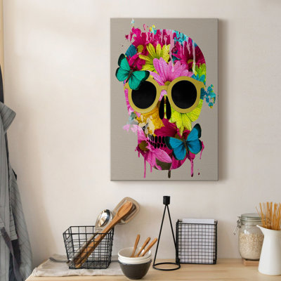 " Floral Skull "