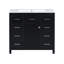 Armoire de salle de bain moderne avec espace de rangement multifonctionnel - 5 tiroirs et 1 porte