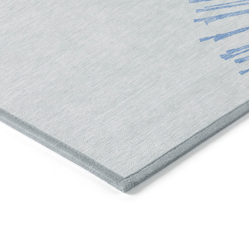 Abstract Indoor / Outdoor Rug, Rectangle 10' x 14'