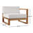 Upland Teak Wood Right Arm Patio Chair