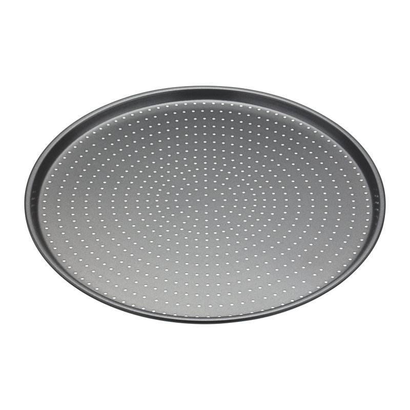 MasterClass 5pc Crusty Bake Bakeware Set, Quiche Tin, Pizza Crisper, Loaf Pan, Baking Tray, 12-Hole Pan