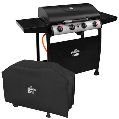 Dellonda 4 - Burner Countertop Liquid Propane 34121 BTU BTU Gas Grill