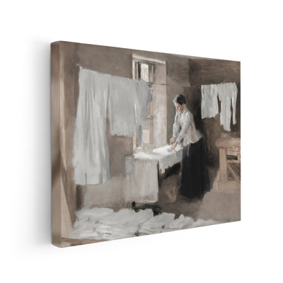 Femme repassant, Étude pour les lavandières