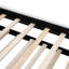 Lit plateforme simple avec revêtement et gigogne en blanc - Matériaux pour la longévité rembourrés pratiques-121104281-121104282
