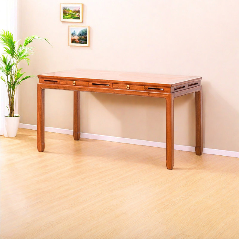 Nouveau bureau d'étude de style chinois, H 30,71 po x l 62,99 po x P 28,35 po