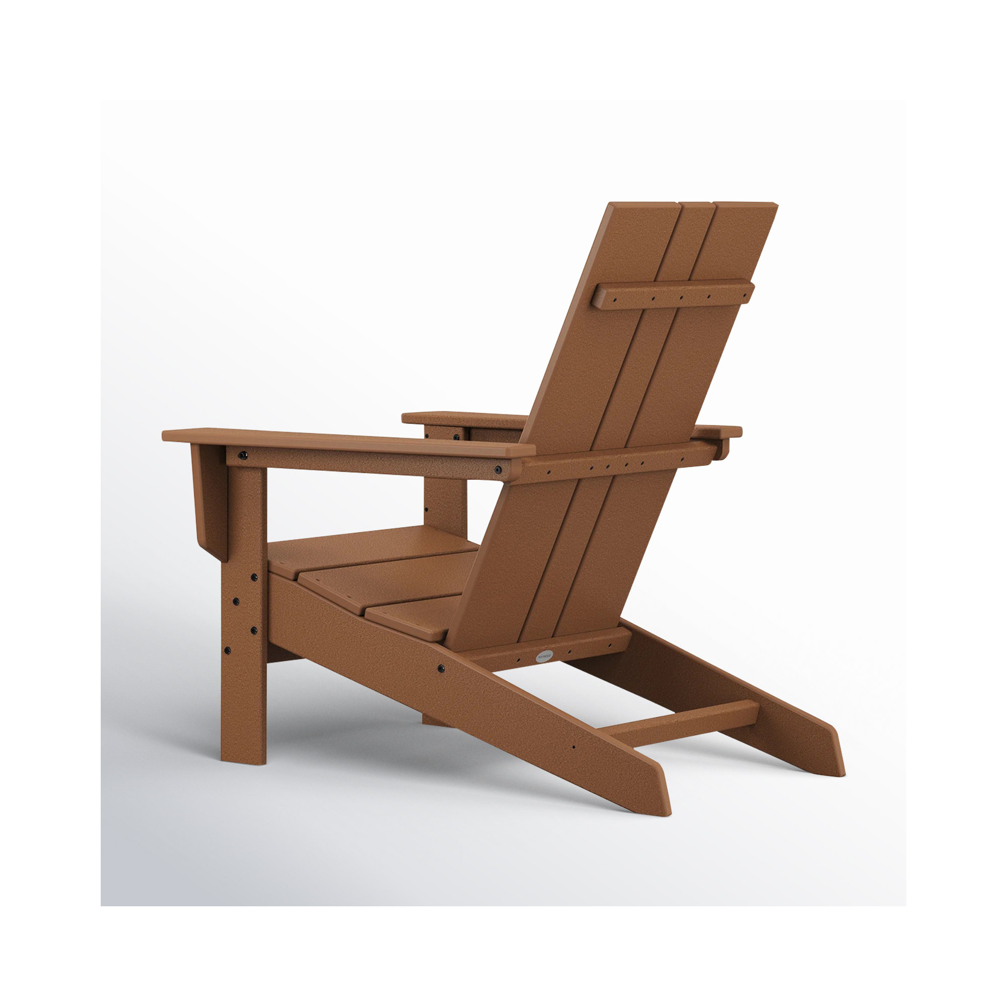 POLYWOOD x AllModern Plastic Adirondack Chair, Teak