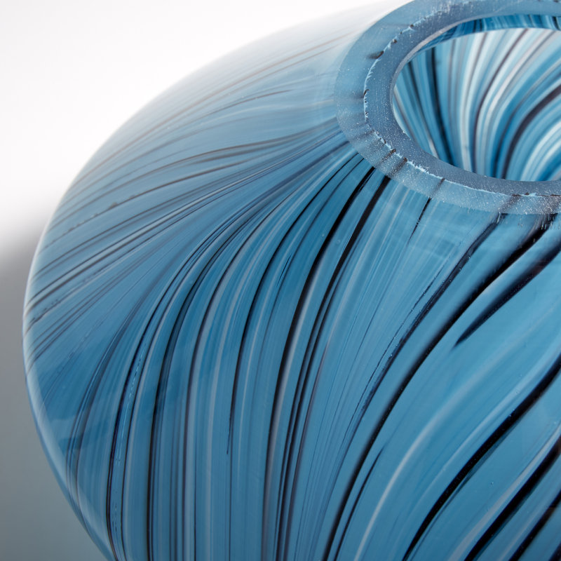 Phoebe Glass Table Vase, 5.25" H x 10" W x 10" D