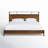 Kaela Oak Platform Bed Rectangular Headboard Shape Walnut Finish Bed Frame Furniture for Bedroom-296789416