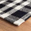 Tapis intérieur / extérieur noir tissé à la main Tattersall-41078739