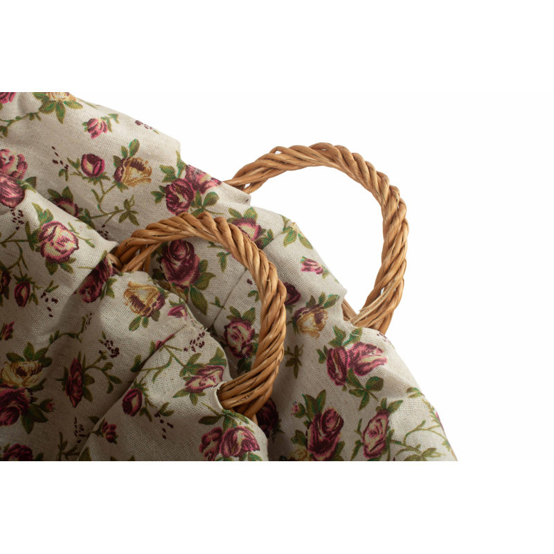 Wicker 2 Piece Linen Basket Set with Lining