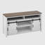 Buffet avec porte de grange coulissante et panneaux grillagés, buffet de ferme avec rangement ouvert-1473141252