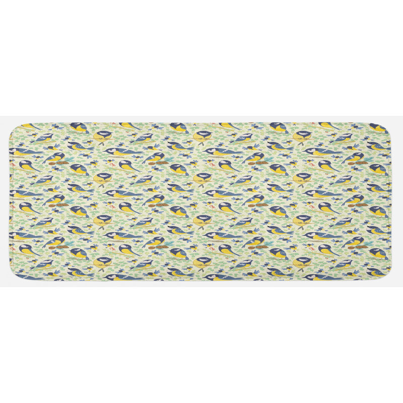 Tapis de cuisine oiseaux