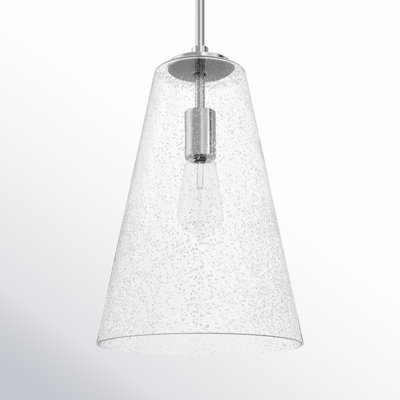 Evanne Single Light Glass Dimmable Pendant