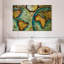 Carte du vieux monde sur toile-312494665
