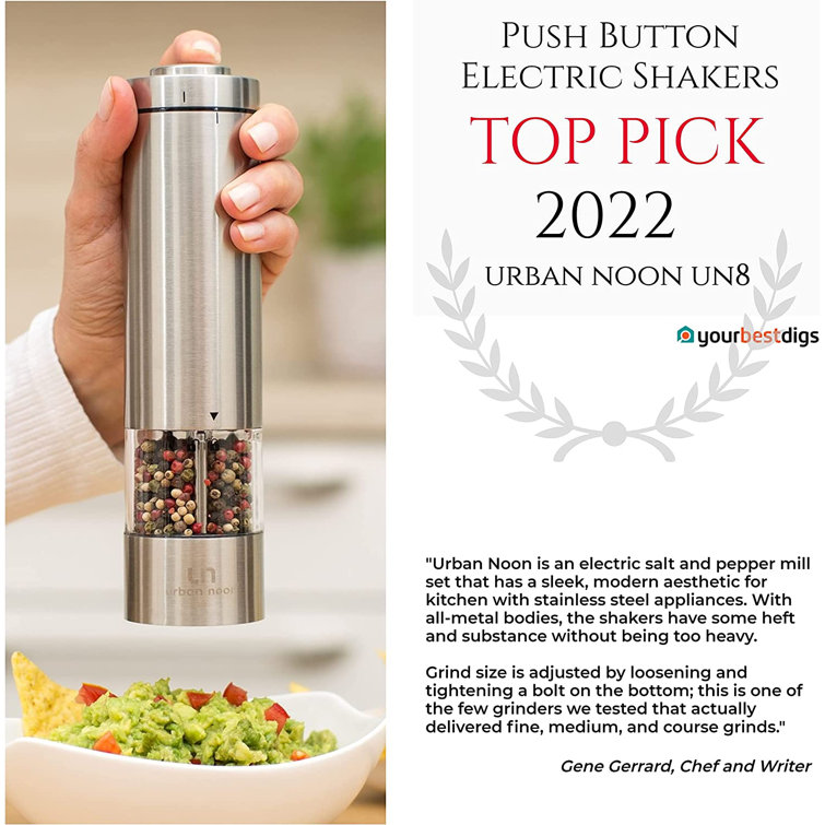 URBAN NOON 2-pcs Electric Salt & Pepper Grinder Set Plus Salt &  Pepper