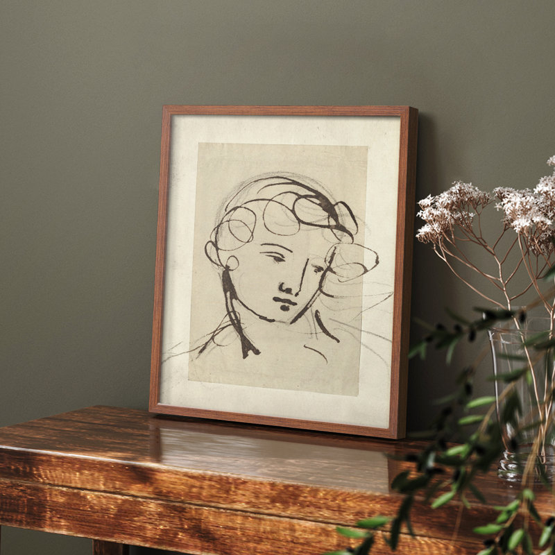 "Croquis rétro CVI" sur papier, Noyer