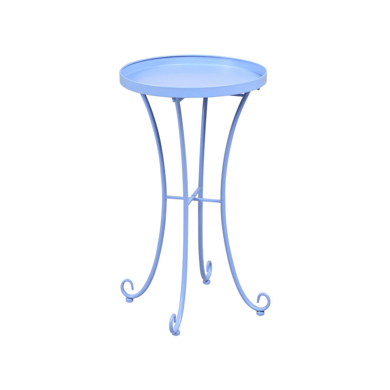 Bistro Set CAVINIA Metal Green, Light Blue