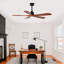 Hot Sales Ceiling Fans With Lights And Remote, 52 Inch Outdoor Ceiling Fan For Patios With Light 5 Solide Wood Blades Modern Ceiling Fan Noiseless Reversible DC Motor, Wood Fan For Farmhouse-1638579524