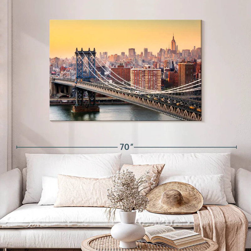 Lilie Marvelous Manhattan Bridge, H 32 po x l 48 po