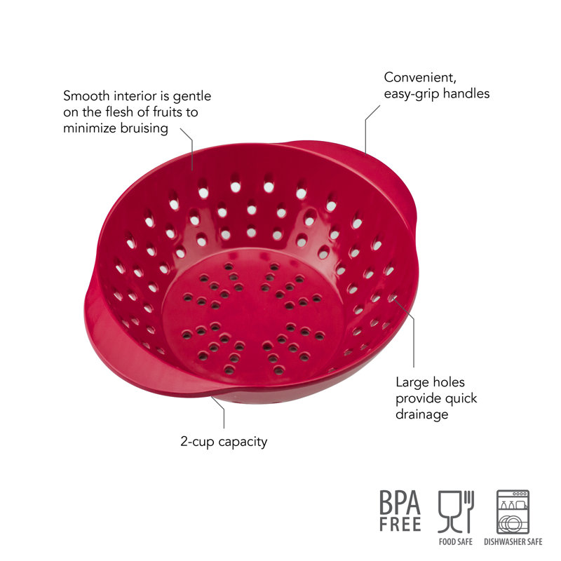 Scoop and Spread Melamine Berry Colander