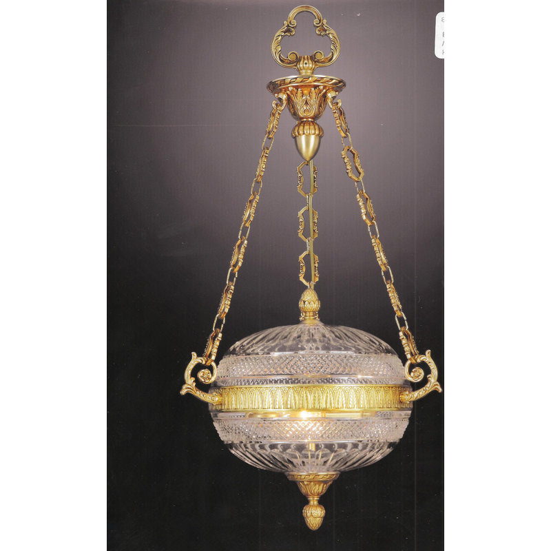 Cutlip 3 - Light Sphere Pendant, Antique Silver