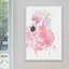 « rose flamant rose » par diana alcala floater, reproduction d’art sur toile encadrée-20747454