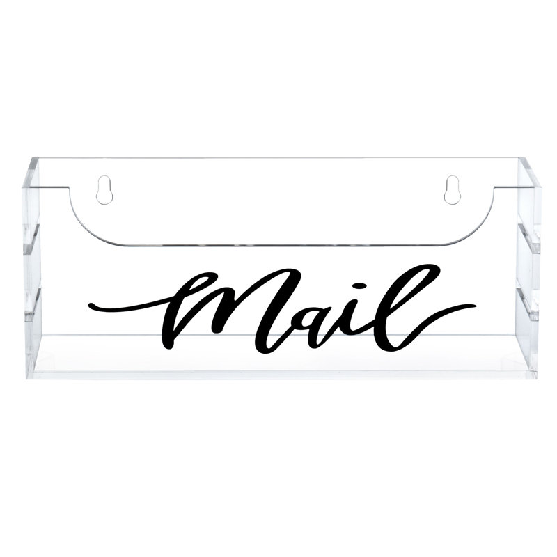 Hube Acrylic Mail Desk Organiser