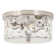 Alixandra 2-Light Flush Mount Ceiling Light With Clear Hammered Glass