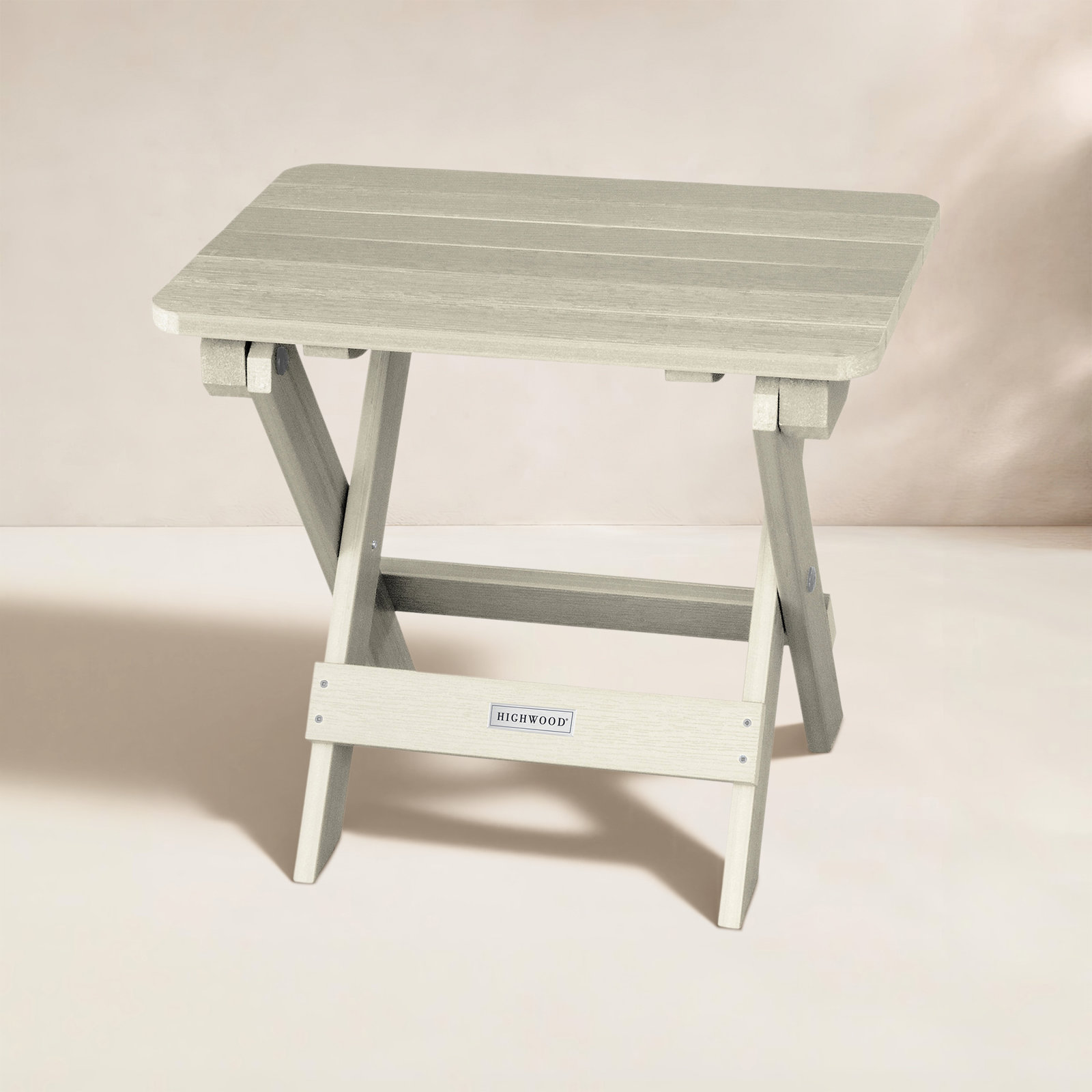 Prattsville Adirondack Side Table, Whitewash