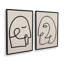 «Mindful Gaze», 2 pièces sur toile-1992342221-1992342222
