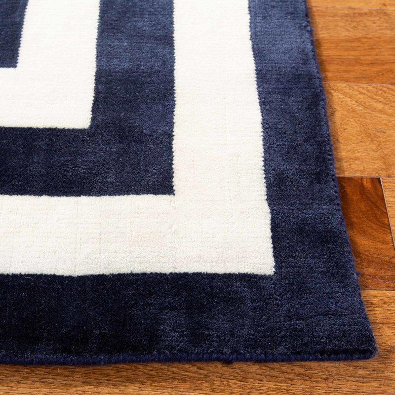 Ralph Lauren Fitzgerald Border Wool Geometric Rug, Rectangle 2' x 3'