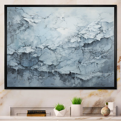 Carte du monde glaciaire sur toile