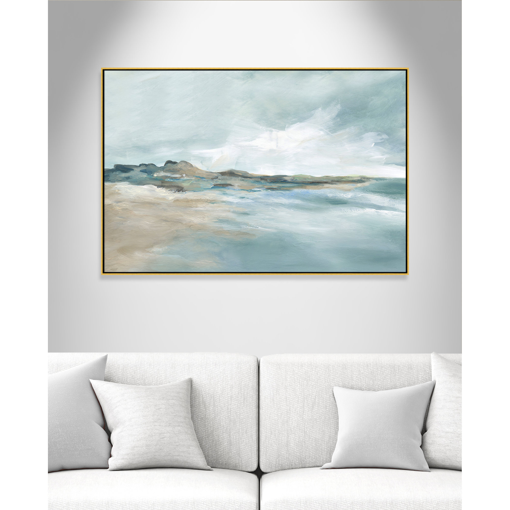 Sandpoint Print by Carol Robinson, Gold, 41.5" H x 61.5" W