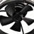 25.8''  Industrial Ceiling Fan With Remote Control ,5 Abs Blades Small Size Ceiling Fan For Living Room, Dining Room, Bedroom, Family Room, Matte Black ,6 Pcs*E26 (Does Not Include Light Bulbs)