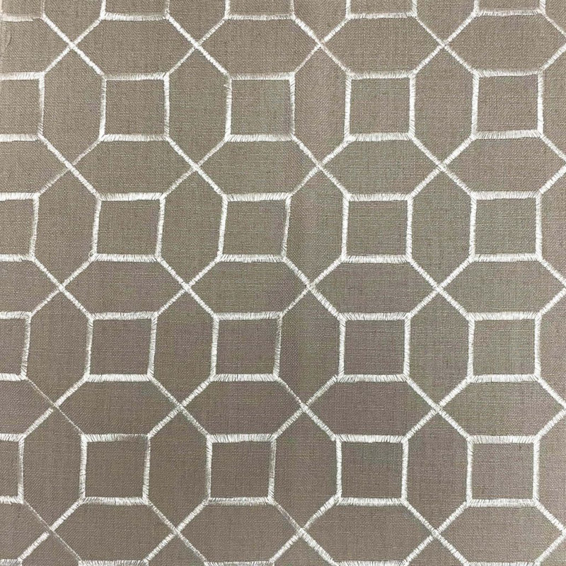 Suite Sedgewick Trellis Fabric, Cement