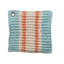 Cotton Waffle Weave Pot Holder With Leather Loop