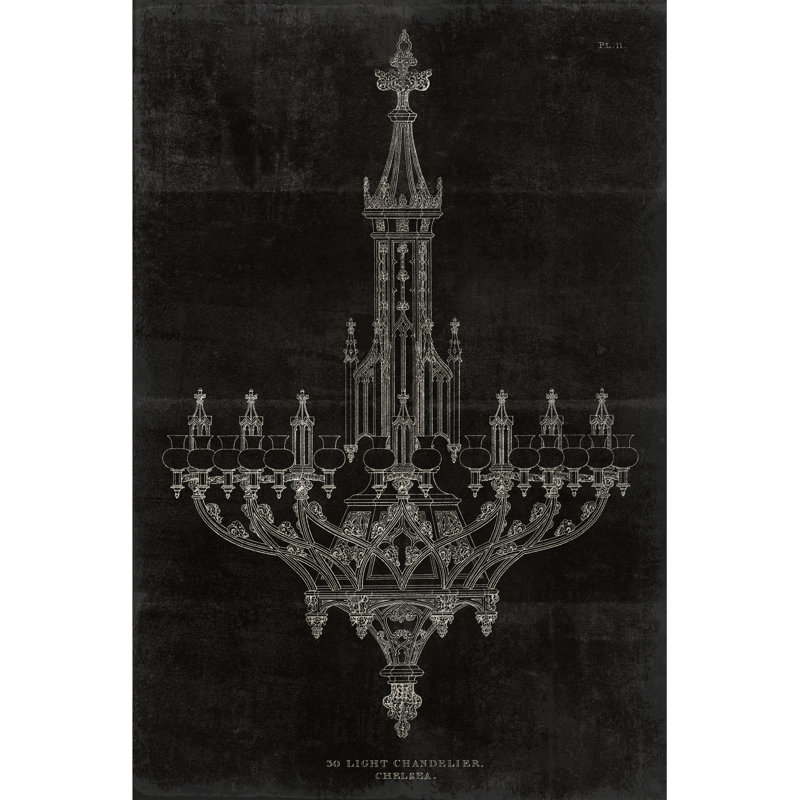 Ornamental Metal Work Chandelier by Wild Apple Portfolio - Wrapped Canvas Print, 91cm H x 61cm W