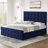 Bed Frame With Headboard And 4 Storage Drawers, Platform Bed Frame Square Stitched Button Tufted-1669489743-1669489728