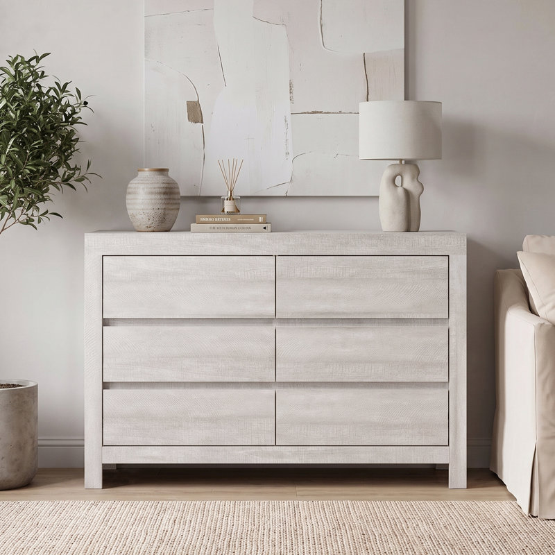 Cubbot 6 Drawer Chest of Drawers, Dusty Grey Oak