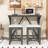 Betsons 3 - Piece Dining Set, Dining Table with USB Port and Upholstered Stools-1254887115-1254887125-1254887124
