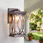 Lanterne murale d'extérieur moderne avec verre craquelé d'extérieur Modern Farmhouse-809233838-817649304