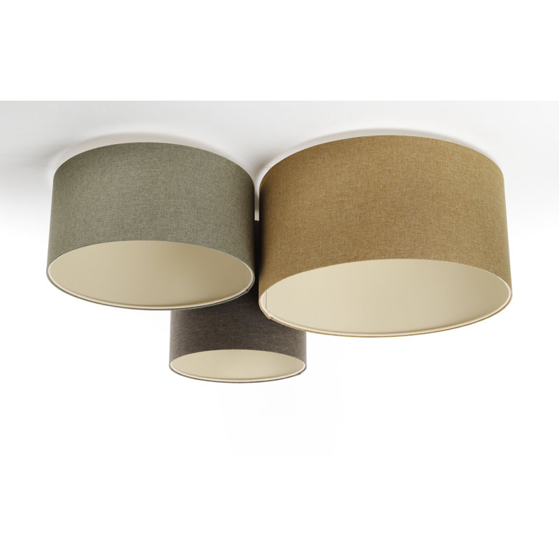Avaughn Flush Mount, Brown/Grey