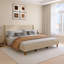 King Size Velvet Upholstered Platform Bed-27382614